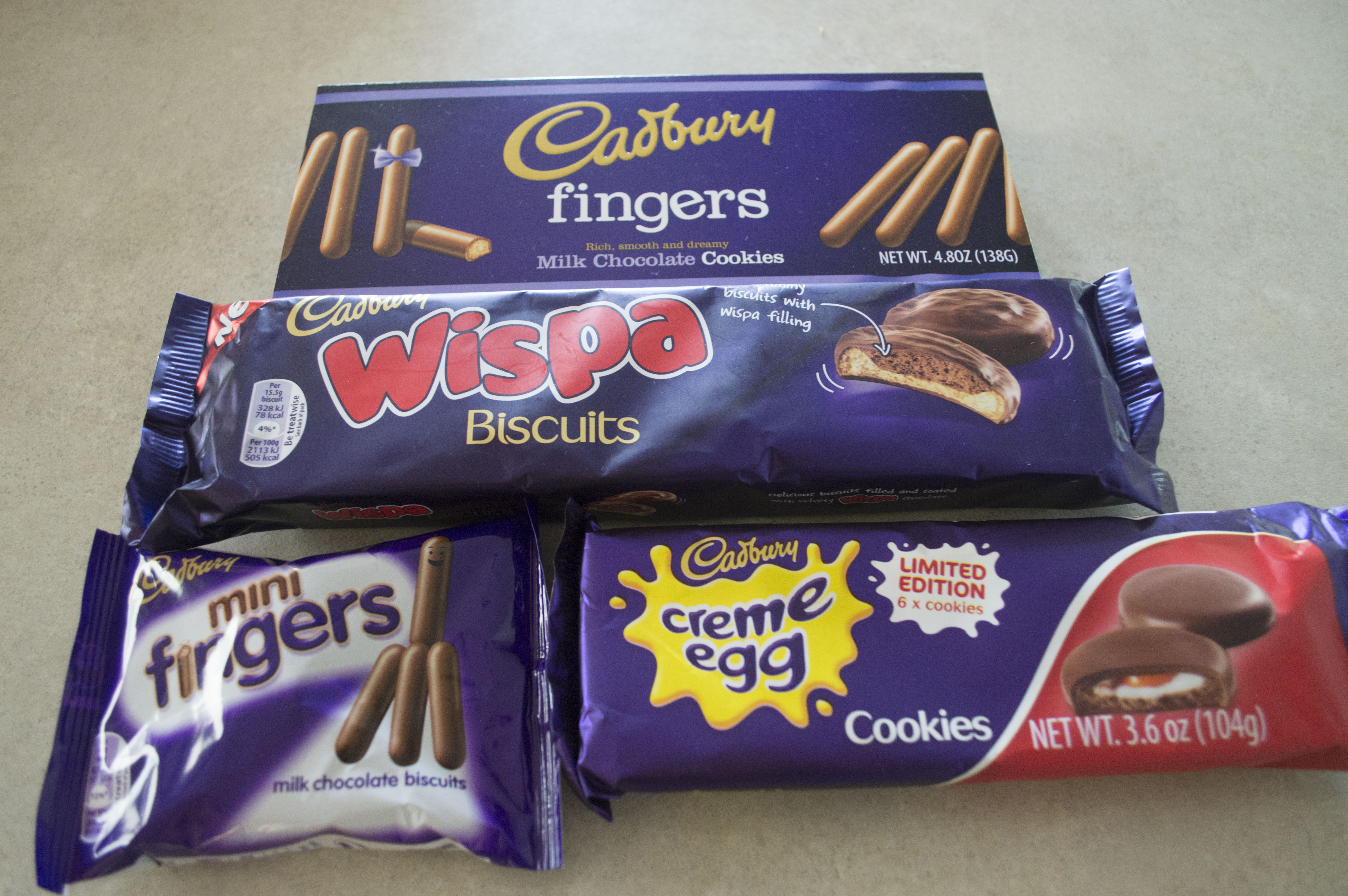 Burton s launching Cadbury Mini Fingers and Wispa biscuits in US